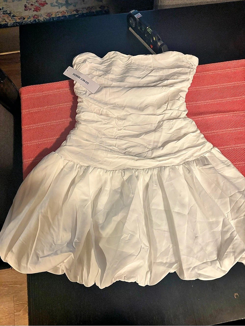 Dress the Population Mini Dress in White NWT